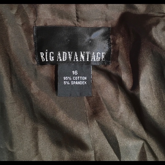 70’s brown corduroy blazer/jacket Single button up - Picture 9 of 12